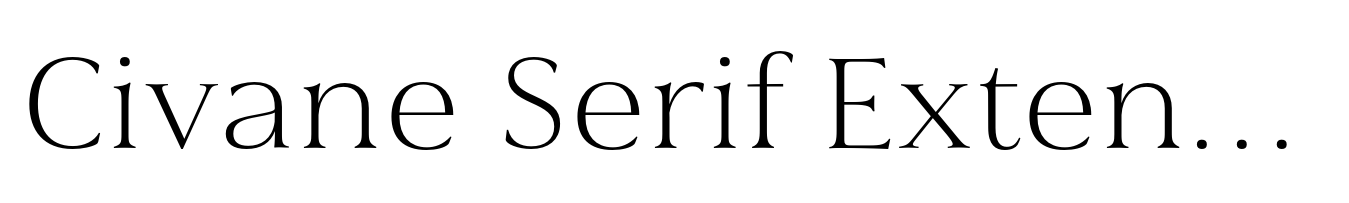 Civane Serif Extended Thin